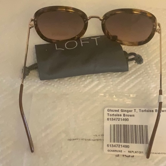NWT Loft glazed ginger tortoise brown sunglasses. - Picture 3 of 4